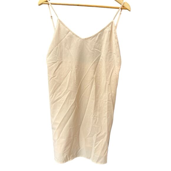 Magali Pascal Cream Camisole Flowy Spaghetti Straps Size Small Layering Tank - Picture 1 of 4